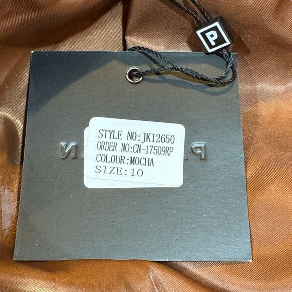 Parisian Teddy Coat Faux Shearling Mocha Longline US 6 (UK 10) NWT - Picture 8 of 16